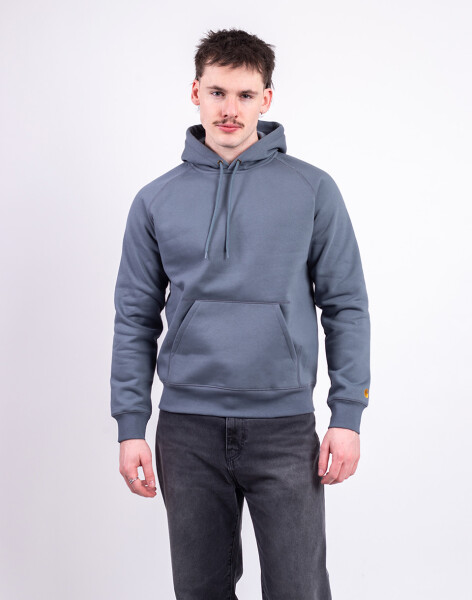 Carhartt WIP Hooded Chase Sweat Cozy Blue/Gold L