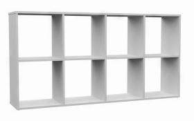 FRONTI Regál MALAX 2x4 Bílý