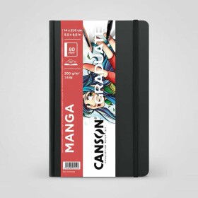 Canson Graduate Book Manga 200 g, 80 stran, pevná vazba, gumička