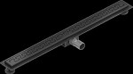 MEXEN/S - Flat M15 odtokový žlab 80 cm černý 1724080-15