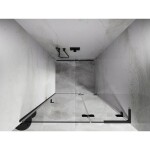 MEXEN/S - Lunar L sprchové dveře křídlové pravé 115 cm, transparent, grafit metal 834L-115-000-95-00-P