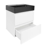 Koupelnová skříňka s umyvadlem SAT B-Way 59x50x45 cm bílá lesk BWAY260WU2BB BWAY260WU2BB