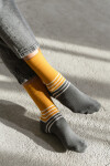 Dvoubarevné ponožky 078-172 Mustard - Více 39/42