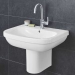 GROHE - Euro Ceramic Umyvadlo s přepadem, 65x52 cm, alpská bílá 39323000