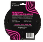 Ernie Ball Headphone Extension Cable 3.5mm to 3.5mm 20' Black