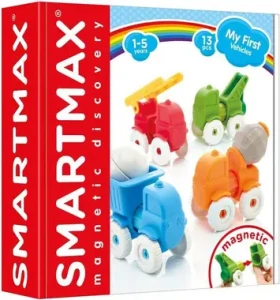 SMARTMAX Magnetická stavebnice Moje první vozidla 13 dílků