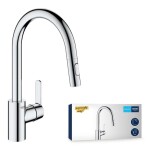 GROHE - Get Dřezová baterie s výsuvnou sprškou, chrom 31484001