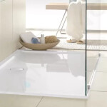 VILLEROY & BOCH - Futurion Flat Sprchová vanička, 900x900 mm, Quaryl, alpská bílá UDQ0900FFL1V-01