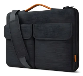 Inateck LB03008-15 černá / Brašna na notebook / 15,6" / polyuretan / voděodolná / nastavitelný popruh (LB03008-15_BLACK GRAY)
