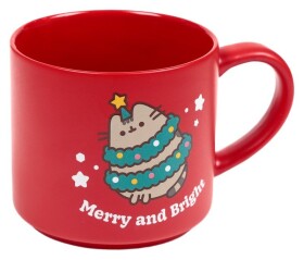 Porcelánový hrnek - vánoční Kočka Pusheen