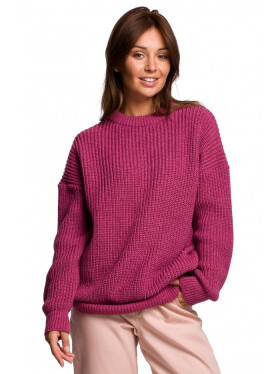 BK052 Žebrovaný pletený svetr heather EU