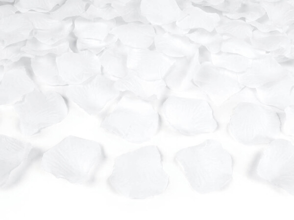 Okvětní lístky růže bílé 100ks Partydeco Okvětní lístky růže bílé 100ks Partydeco