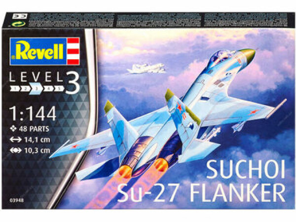 Revell Plastic ModelKit letadlo 03948 Su-27 Flanker 1:144