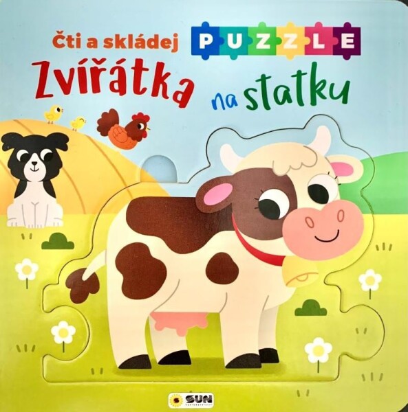 Čti Skládej Puzzle Zvířátka na statku