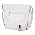 Velká prostorná crossbody kabelka Figo, bílá