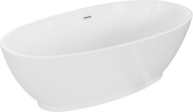 MEXEN/S - Bilbao volně stojící vana 180 x 90, bílá, sifon a přepad bílá 51311809000-20