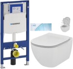 GEBERIT Duofix bez tlačítka + WC Ideal Standard Tesi se sedátkem SoftClose, AquaBlade 111.300.00.5 TE1