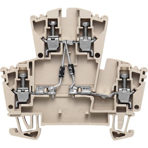 Weidmüller 8014670000 řadová svorka pro konstrukční prvky šroubovací Tmavě béžová 25 ks