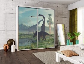 FRONTI Šatní skříň PENELOPA 205 Dinosauři 6928