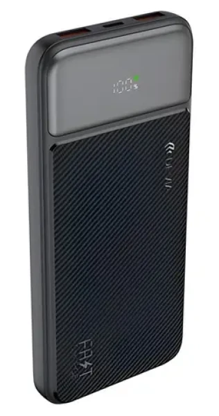 Devia Smart Series černá / Powerbanka / 10000 mAh / PD 20W / displej (6942297111547)