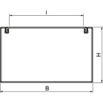 OBO Bettermann 6479308 U-stojina (d x š x v) 6 m x 70.00 mm x 50.00 mm 1 ks šedá