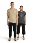 Pánské merino triko s krátkým rukávem ICEBREAKER Mens 150 Tech Lite SS Tee Peaceful Pass, Flagstone velikost: XXL