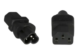 PremiumCord Adaptér IEC C13 F - IEC C6 M černý / Adaptér / 230 V / 2,5 A (kpsr-02)