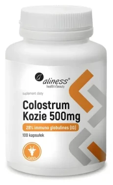 Aliness Kozí kolostrum s 28 % IgG / Doplněk stravy / 500 mg / 100 kapslí