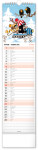 Nástěnný kalendář vázankový/kravata 2026 NOTIQUE - Krteček - Krtko, 12 x 48 cm