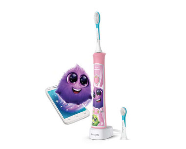 Philips Sonicare For Kids HX6352-42 / sonický zubní kartáček / Bluetooth / 62.000 pulsů / 2 režimy / 2 hlavice (HX6352/42)