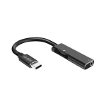 SBS Adaptér USB-C na Jack 3.5 mm female černá / 15 cm (TEJACKTYCCHARGK)