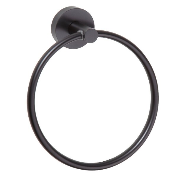 SAPHO - X-ROUND BLACK držák ručníků kruh, černá mat XR411B