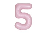 Balónek narozeniny číslo 5 světle růžový 86 cm Balónek narozeniny číslo 5 světle růžový 86 cm