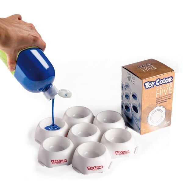 Faber-Castell TOY COLOR Hive sada 7 ks kelímků včelí plástve