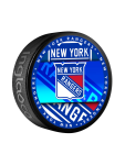 Inglasco / Sherwood Puk New York Rangers Medallion Souvenir Collector Puck