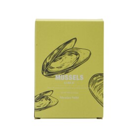 Nicolas Vahé Modré slávky v oleji s česnekem 110 g, žlutá barva, kov