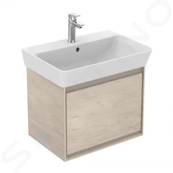 IDEAL STANDARD - Connect Air Skříňka pod umyvadlo Cube 550 mm, 480x409x400 mm, dekor světlé dřevo/světlá hnědá mat E0844UK