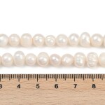 Přírodní sladkovodní perla - smetanově bílá - 7 ~ 8 mm - třída A - 1 ks