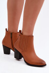 Dámské zateplené kozačky na podpatku Medicine RW16-OBD428-80X Camel 39