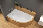 Asymetrická vana Laguna Fortuna Plus 150x100 cm akrylát levá FO1500LPLUS FO1500LPLUS