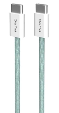 Puro Fabrik FABK4 island mist / Kabel USB-C (M) - USB-C (M) / 1,5 m / 60 W