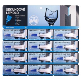 Lepidlo sekundové Slon, plato 12 x 3g, BULDOK