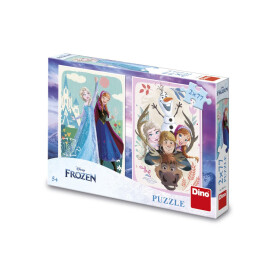 Puzzle 2x77 Frozen Anna Elsa