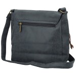 Trendy dámská koženková crossbody kabelka Anelise, tmavě modrá