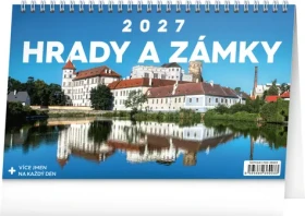 NOTIQUE Hrady a zámky 2027 / Stolní kalendář / 23,1 × 14,5 cm
