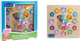 Dřevěné výukové hodiny Prasátko Peppa - Salvest