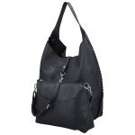 Trendy dámský koženkový set kabelek Lusiana, tmavě modrý