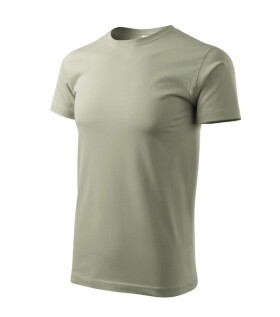 Basic tričko pánské světlá khaki 4XL