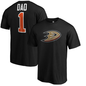 Fanatics Pánské Tričko Anaheim Ducks #1 Dad T-Shirt - Black Velikost: XXXL