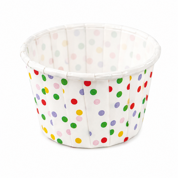 Cake star Papírové samonosné košíčky na muffiny barevné 50 × 40 mm – 100 ks – vzor 3